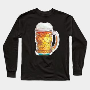 Dark brew gothic batik style microbrew father's day beer drinker Long Sleeve T-Shirt